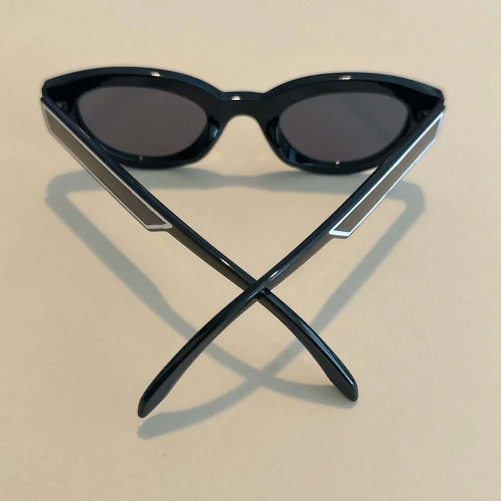 REVOLVE Black and White Cat Eye Sunglasses
